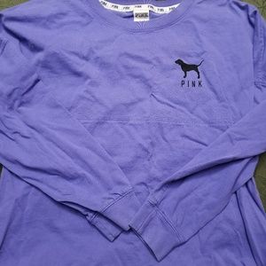 Purple Victoria's Secret Varsity Crew Longsleeve